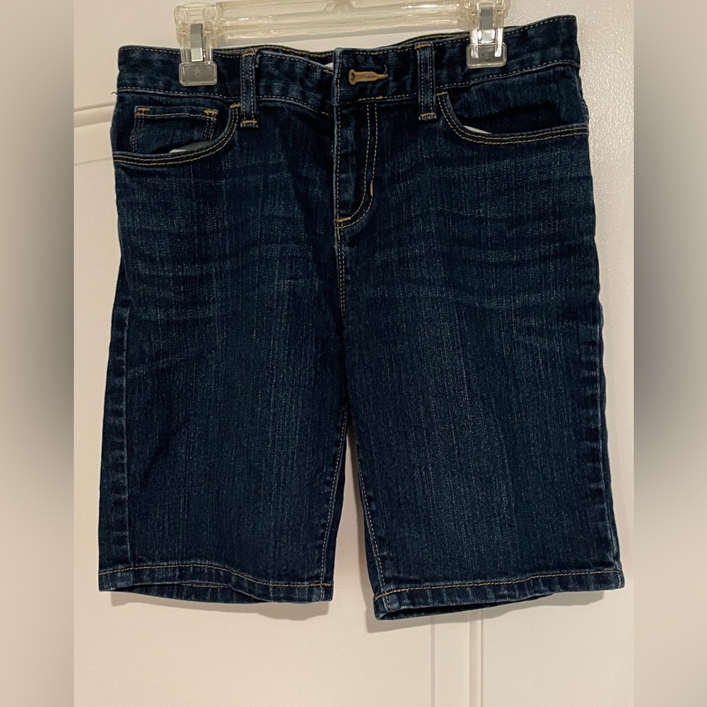 Girls Old Navy Dark Indigo Denim Shorts Size: 14